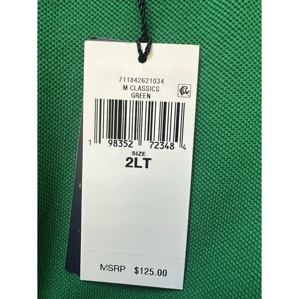 Polo Ralph Lauren Mesh Polo‎ Shirt Men's 2LT Green Short Sleeves